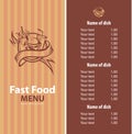 Fast food banner Royalty Free Stock Photo