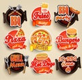 Fast food and BBQ Grill elements. Royalty Free Stock Photo