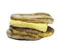 Fast food breakfast sandwich Royalty Free Stock Photo