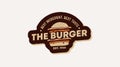 Fast Food Burger Logo Template Vector Royalty Free Stock Photo