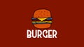 Fast Food Burger Logo Template Vector Royalty Free Stock Photo