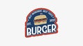 Fast Food Burger Logo Template Vector Royalty Free Stock Photo