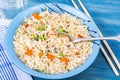 Fast food. Chinese instant noodles Royalty Free Stock Photo