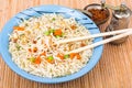 Fast food. Chinese instant noodles Royalty Free Stock Photo