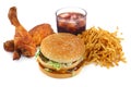 Fast food collection Royalty Free Stock Photo