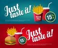 Fast food discount banner