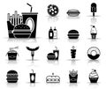 Fast Food & Drinks - Iconset - Icons Royalty Free Stock Photo