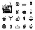 Fast Food & Drinks - Iconset - Icons Royalty Free Stock Photo