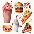 Fast Food Frenzy: A Colorful Collection of Classic Treats