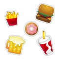 Fast Food Icon Royalty Free Stock Photo