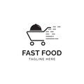 Fast Food logo design template vector Royalty Free Stock Photo