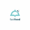 Fast Food Logo Simple. Digital Food Logo