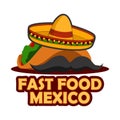 Fast food mexico design vector Royalty Free Stock Photo