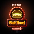 Fast Food Neon sign