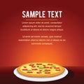 Fast Food Pizza Restaurant Menu Card Design Royalty Free Stock Photo