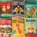 Fast Food Posters Set