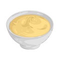 mayonnaise bowl Royalty Free Stock Photo