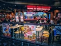 fast food restaurant inside aeon shopping mall in Wuhan city Royalty Free Stock Photo