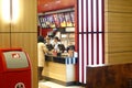Fast food restaurant interior