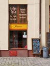 Fast food restaurant with walk-up window