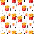 Fast food seamless pattern