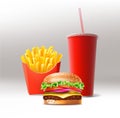 727_Fast-Food-Set Royalty Free Stock Photo