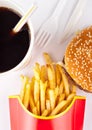 Fast food set Royalty Free Stock Photo