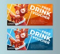 Fast Food Soda Voucher Templates