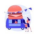 Food truck vector concept metaphor