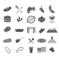 fast food web icons set flat design Royalty Free Stock Photo