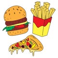 Fast Foods Doodle