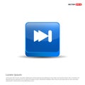 Fast forward icon - 3d Blue Button Royalty Free Stock Photo