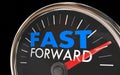 Fast Forward Time Travel Speedometer Words