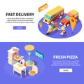 Fast Fresh Pizza Banners