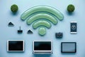 Fast internet wifi, connectivity with high-speed wireless networks, enabling seamless browsing, streaming, and