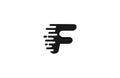 Fast Letter F logo icon design template