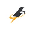 fast lightning power electricity logo design