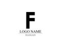 Fast line F letter logo monogram