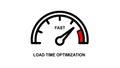 Fast Load Time Optimization Speedometer Icon Royalty Free Stock Photo