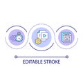 Fast loading website loop concept icon