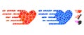 Fast Love Composition Icon of Circle Dots Royalty Free Stock Photo