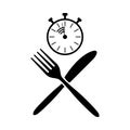 Fast Lunch Icon Royalty Free Stock Photo