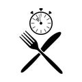 Fast Lunch Icon Royalty Free Stock Photo
