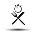 Fast Lunch Icon Royalty Free Stock Photo