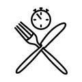 Fast Lunch Icon Royalty Free Stock Photo