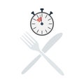 Fast Lunch Icon Royalty Free Stock Photo