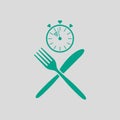 Fast Lunch Icon Royalty Free Stock Photo