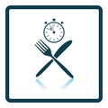Fast Lunch Icon Royalty Free Stock Photo
