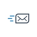 Fast Mail Icon Royalty Free Stock Photo