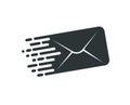 Fast mail icon. Email, letter. Vector illustration Royalty Free Stock Photo